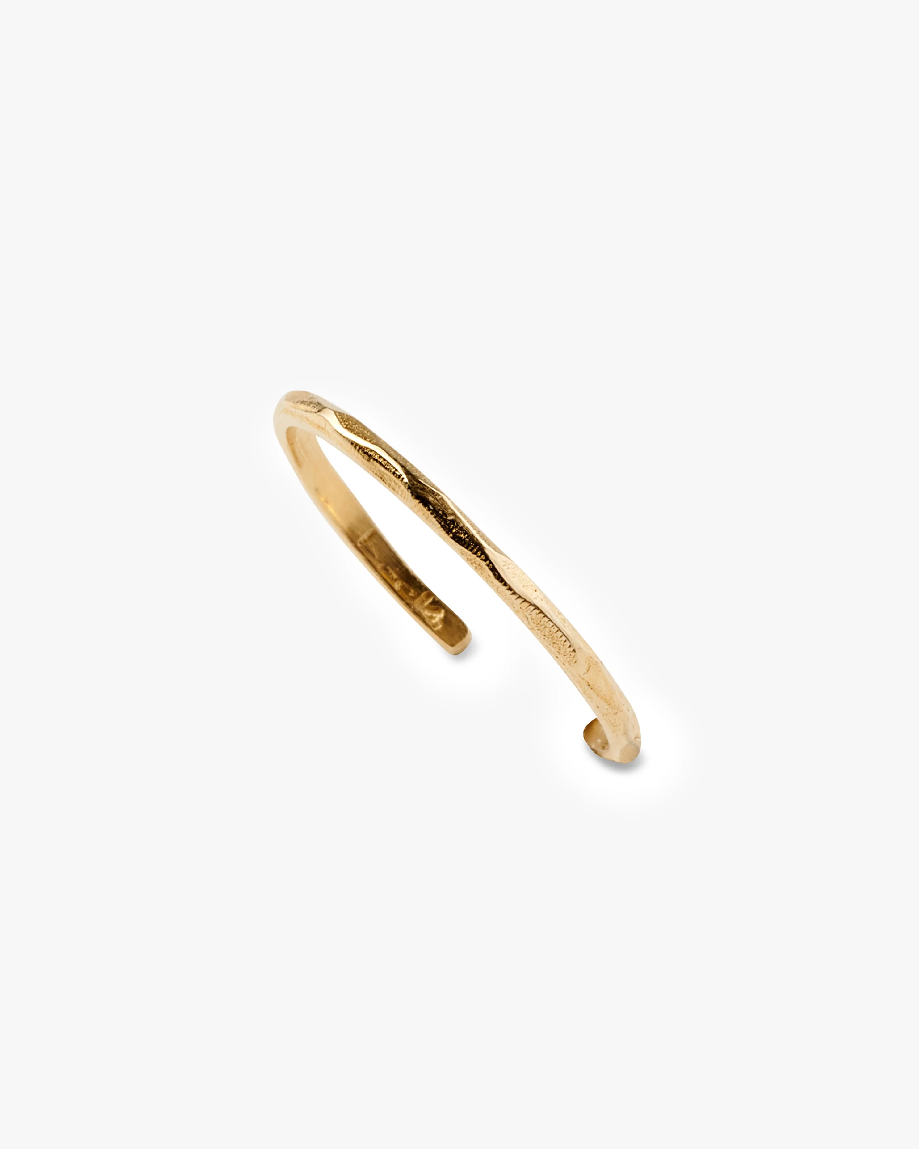 Faceted Toe Ring - Gold - Image 3