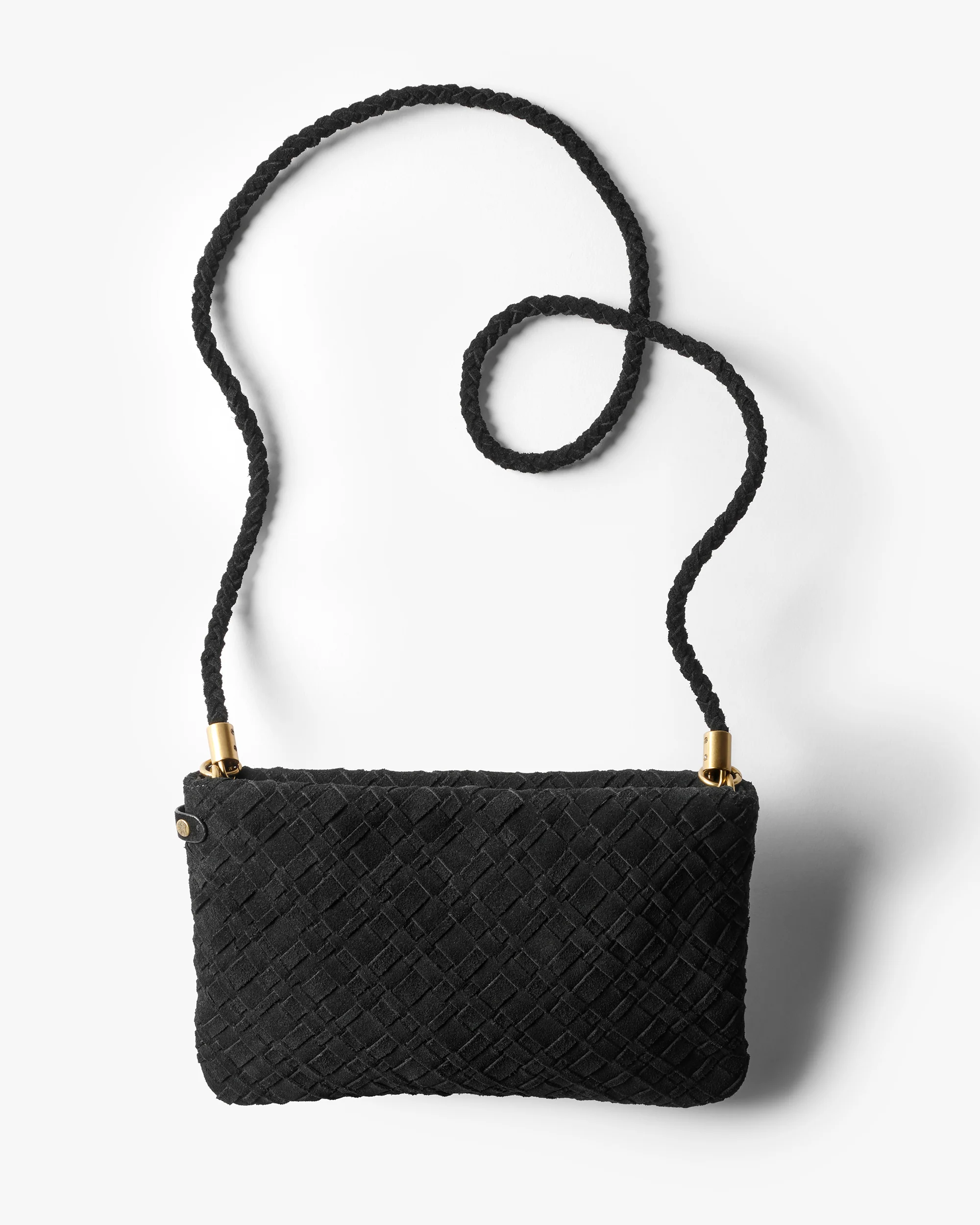 STARLING WOVEN CLUTCH - Coffee - Image 3